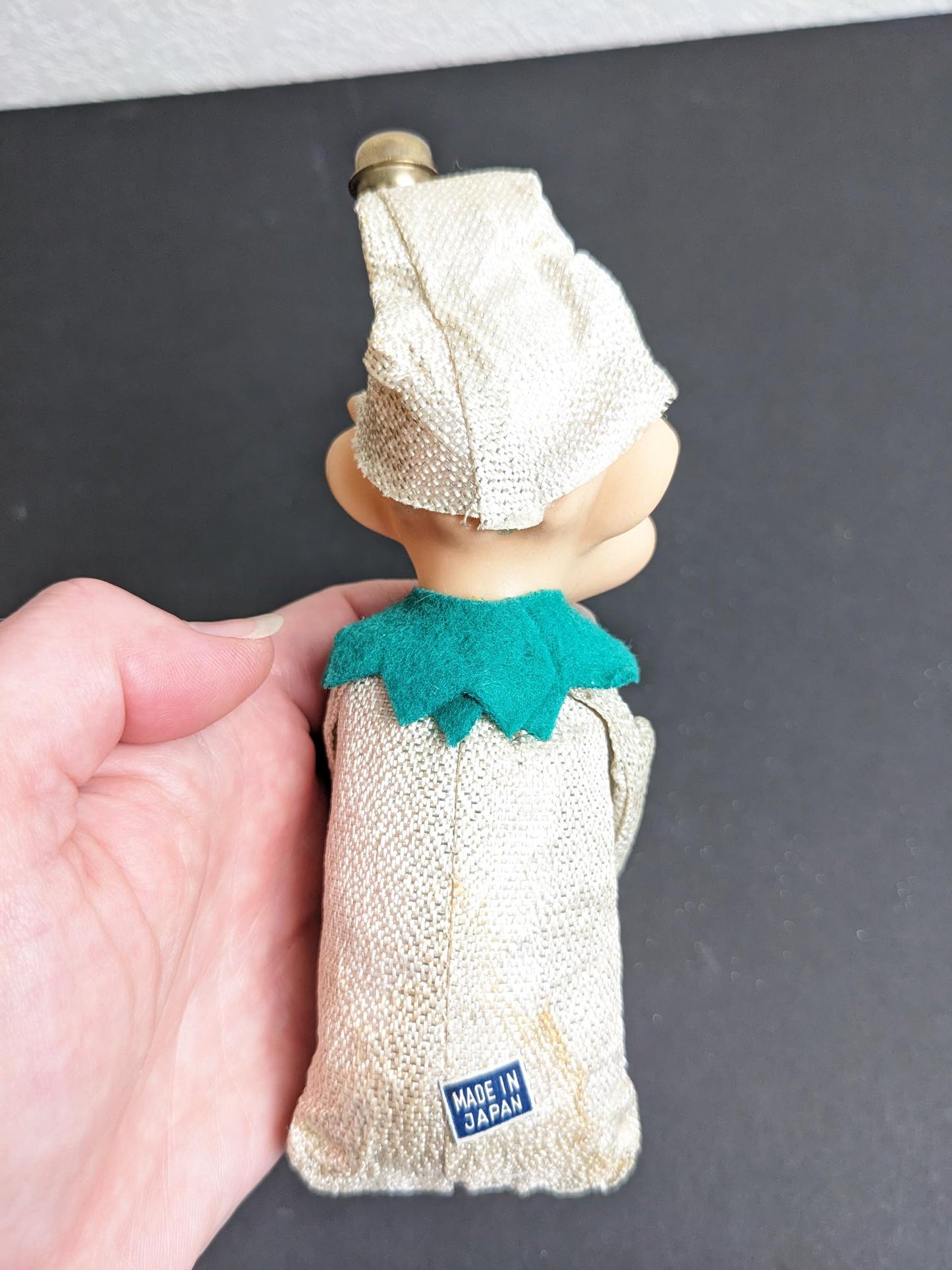 Elf Knee Hugging Christmas Ornament