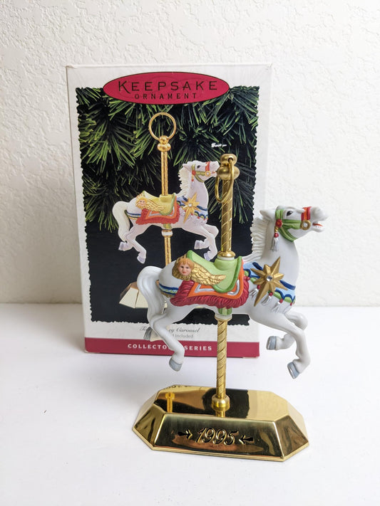 Hallmark 1995 Carousel Horse Christmas Ornament