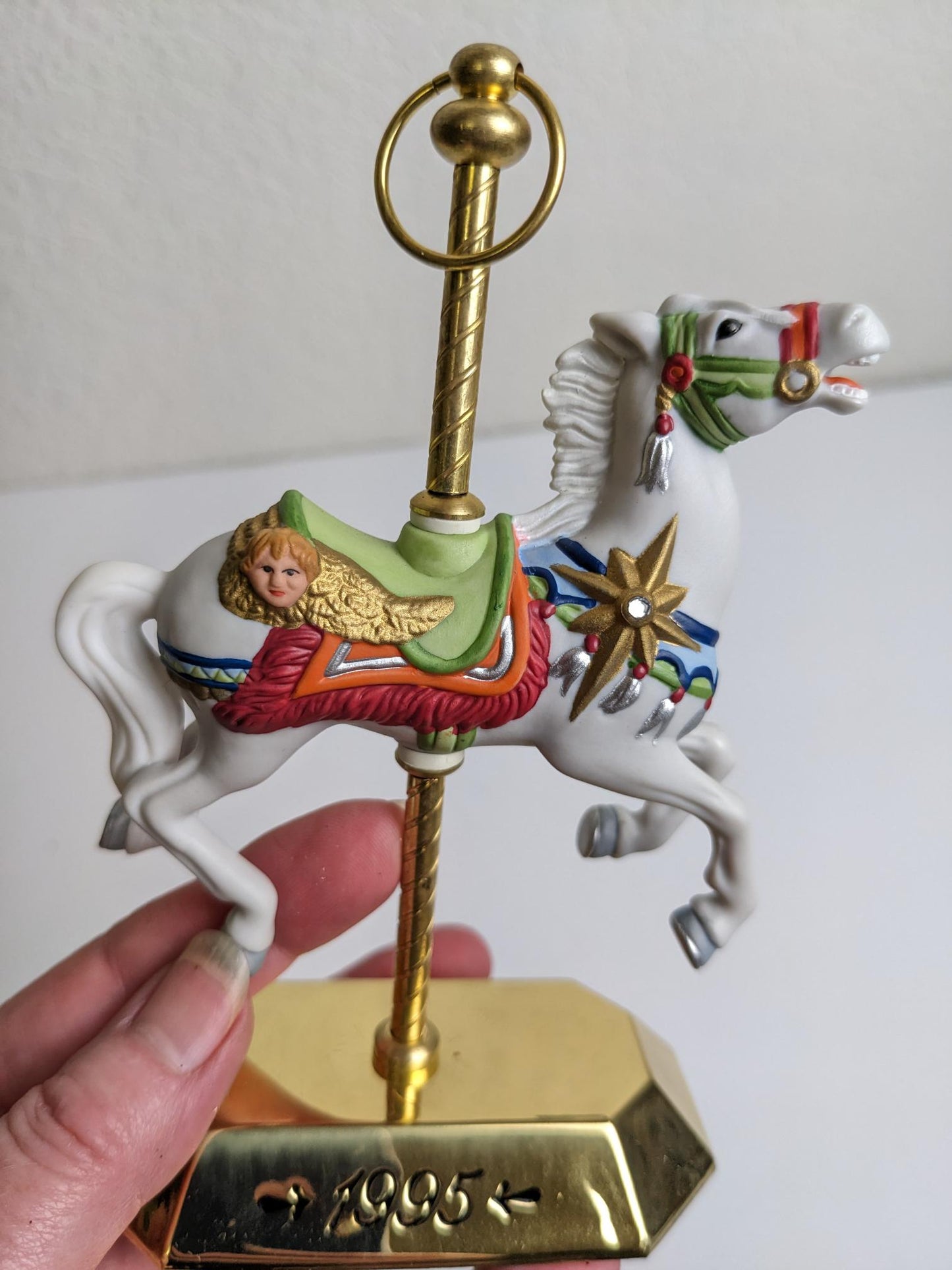 Hallmark 1995 Carousel Horse Christmas Ornament