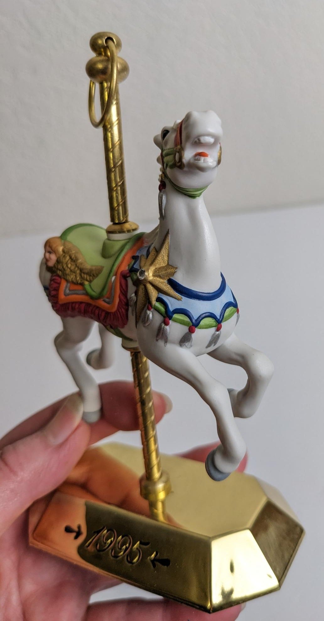 Hallmark 1995 Carousel Horse Christmas Ornament