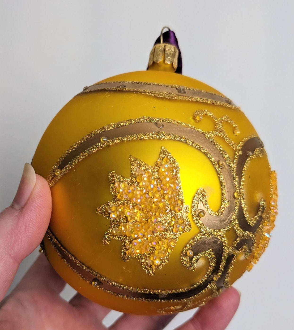 Gold Waterford Large Christmas Ornament