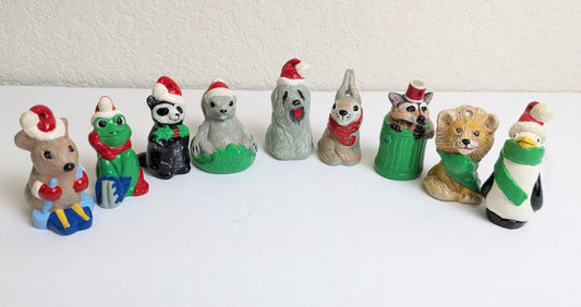 Vintage Wee Crafts Christmas Creatures Ornament Set