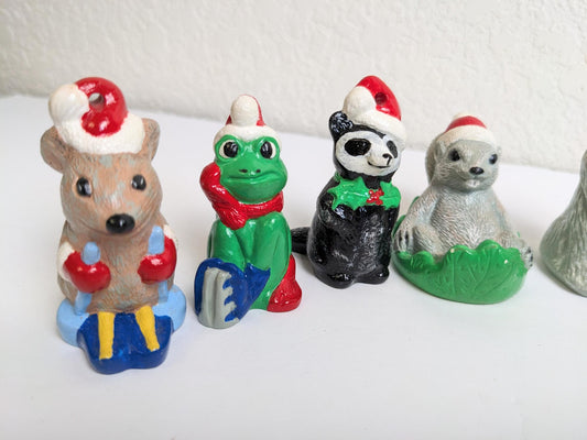 Vintage Wee Crafts Christmas Creatures Ornament Set