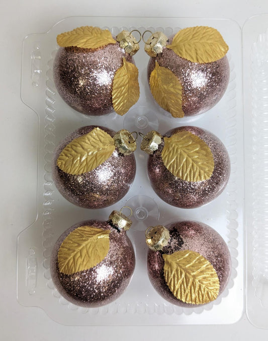 Pink Christmas Ornament Set