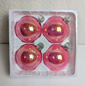 Bubble Gum Pink Christmas Ornaments