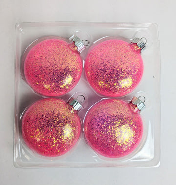 Bubble Gum Pink Christmas Ornaments