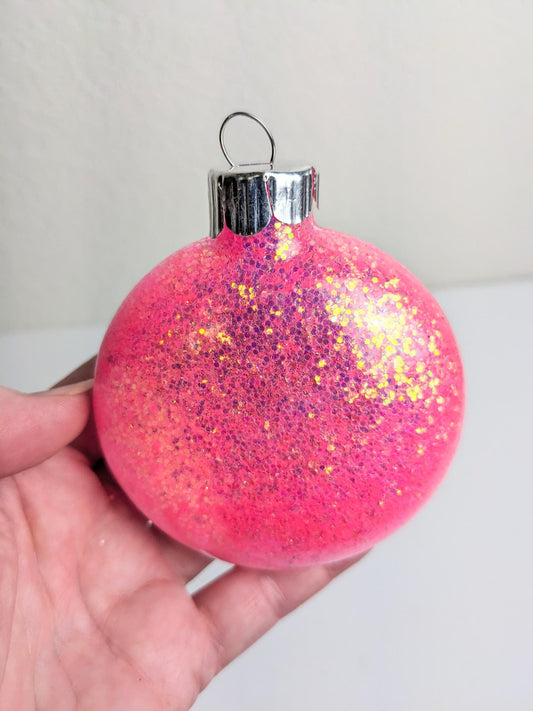 Bubble Gum Pink Christmas Ornaments