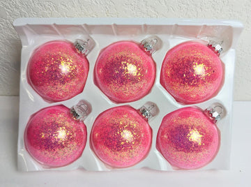 Bubble Gum Pink Christmas Ornaments