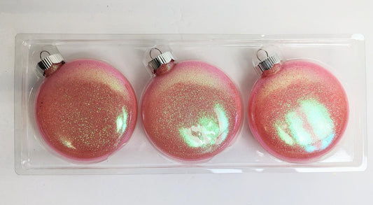 Salmon Pink Large Christmas Ornaments
