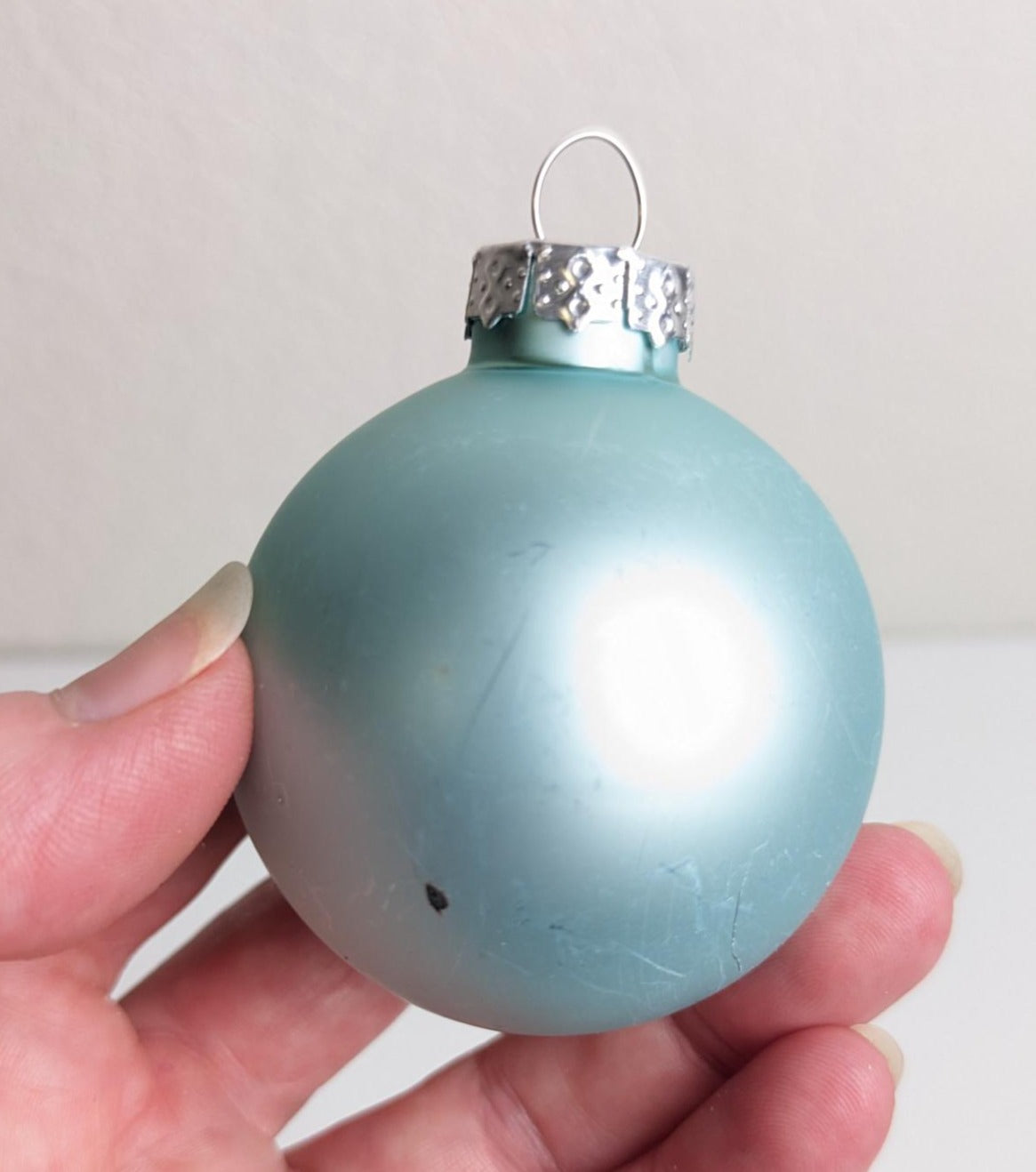 Seafoam Green Vintage Christmas Ornaments