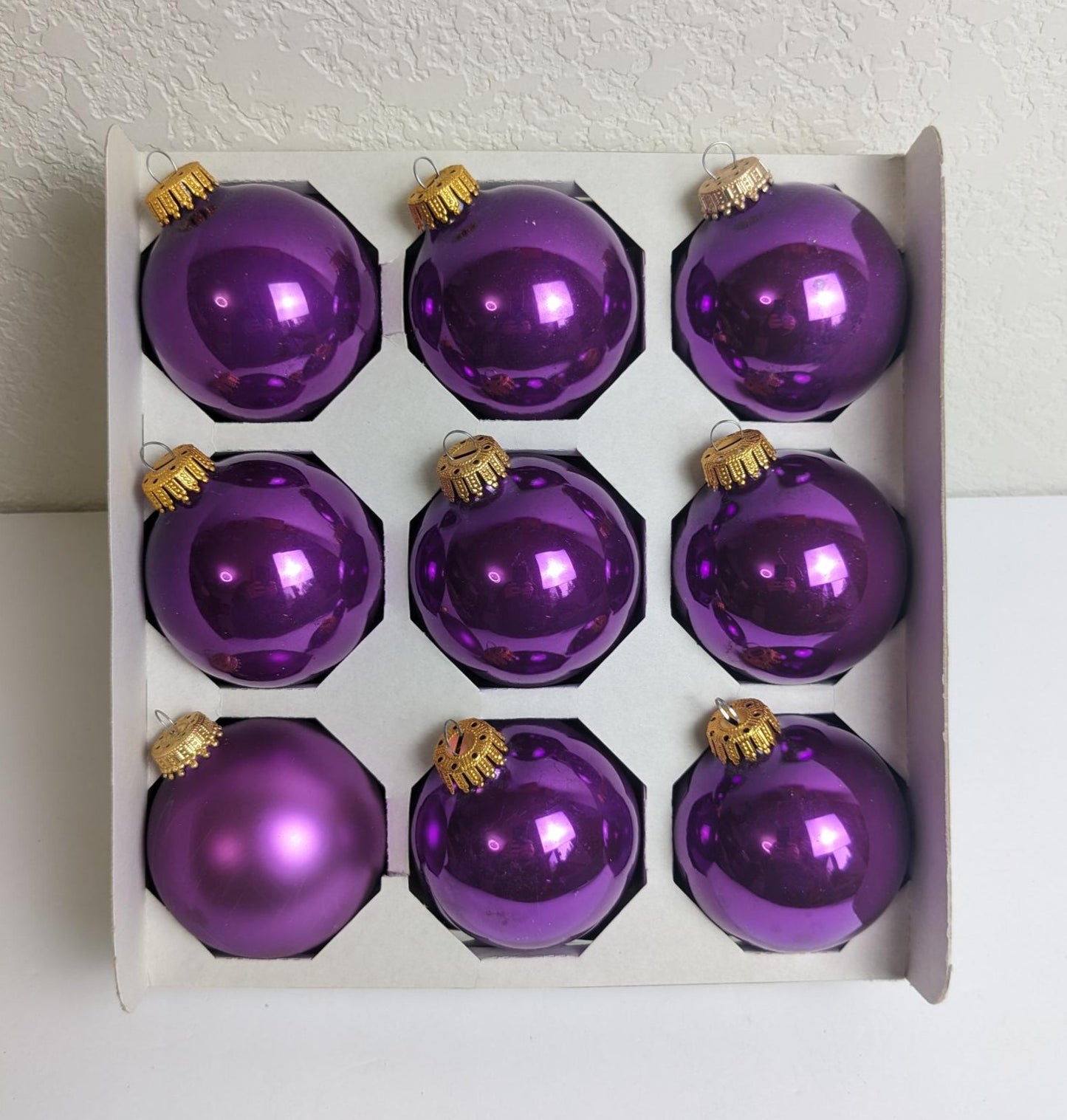 Purple Krebs Vintage Christmas Ornaments