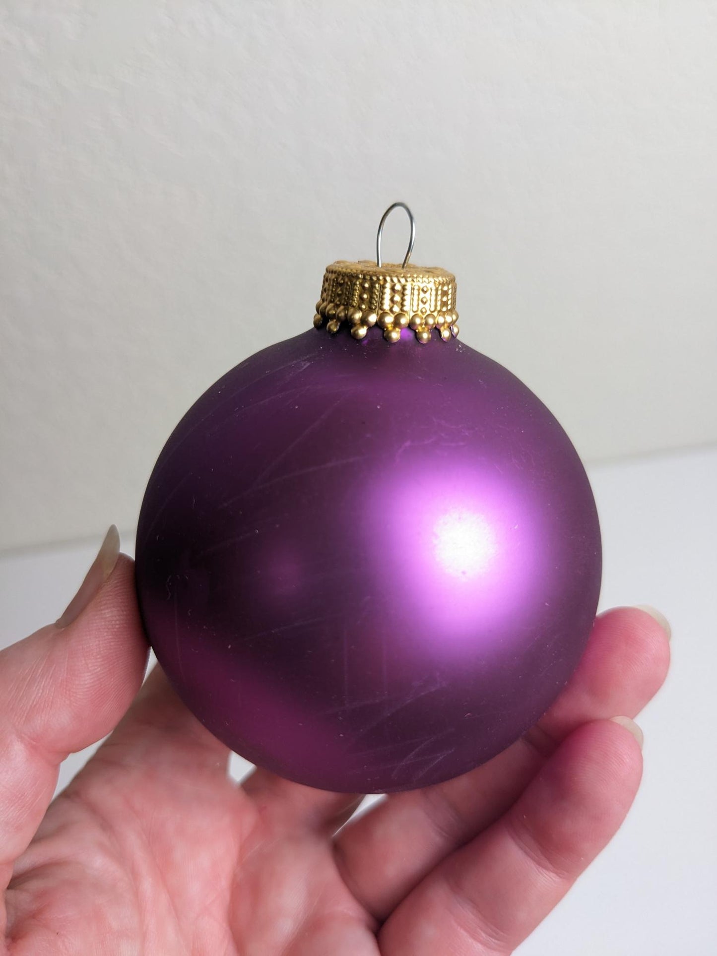 Purple Krebs Vintage Christmas Ornaments