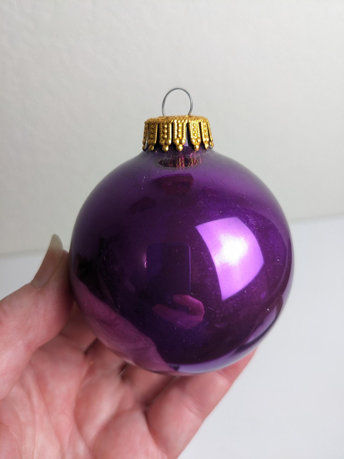 Purple Krebs Vintage Christmas Ornaments