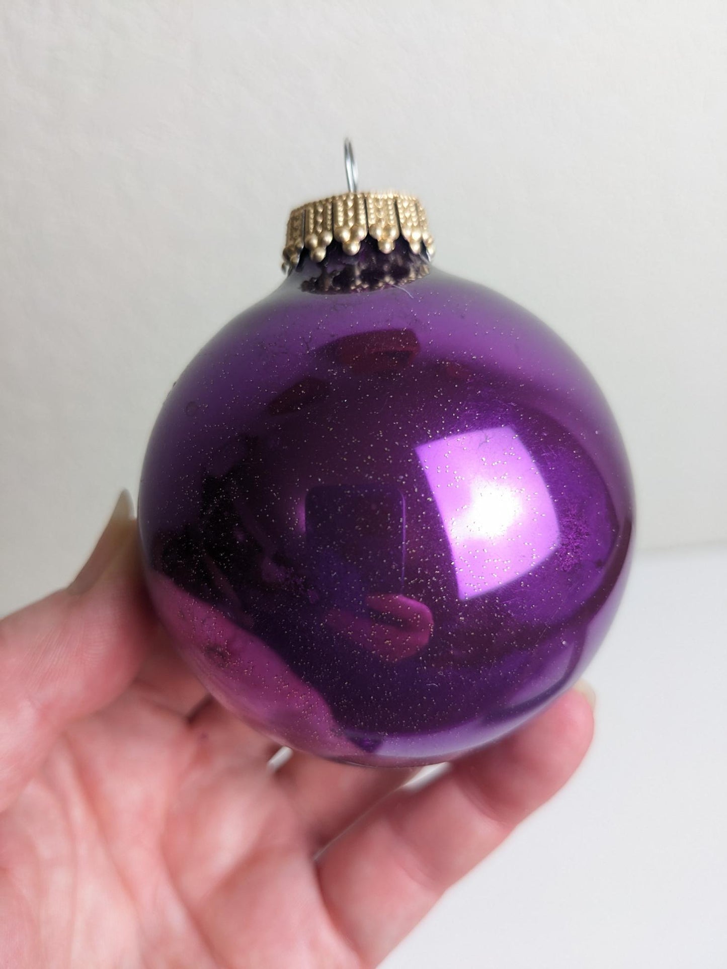 Purple Krebs Vintage Christmas Ornaments