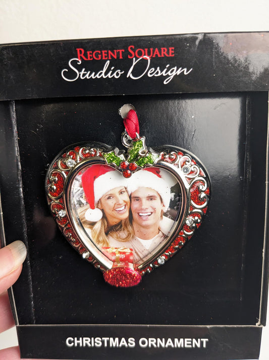 Heart Picture Frame Christmas Ornament