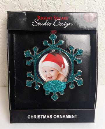 Snowflake Picture Frame Christmas Ornament