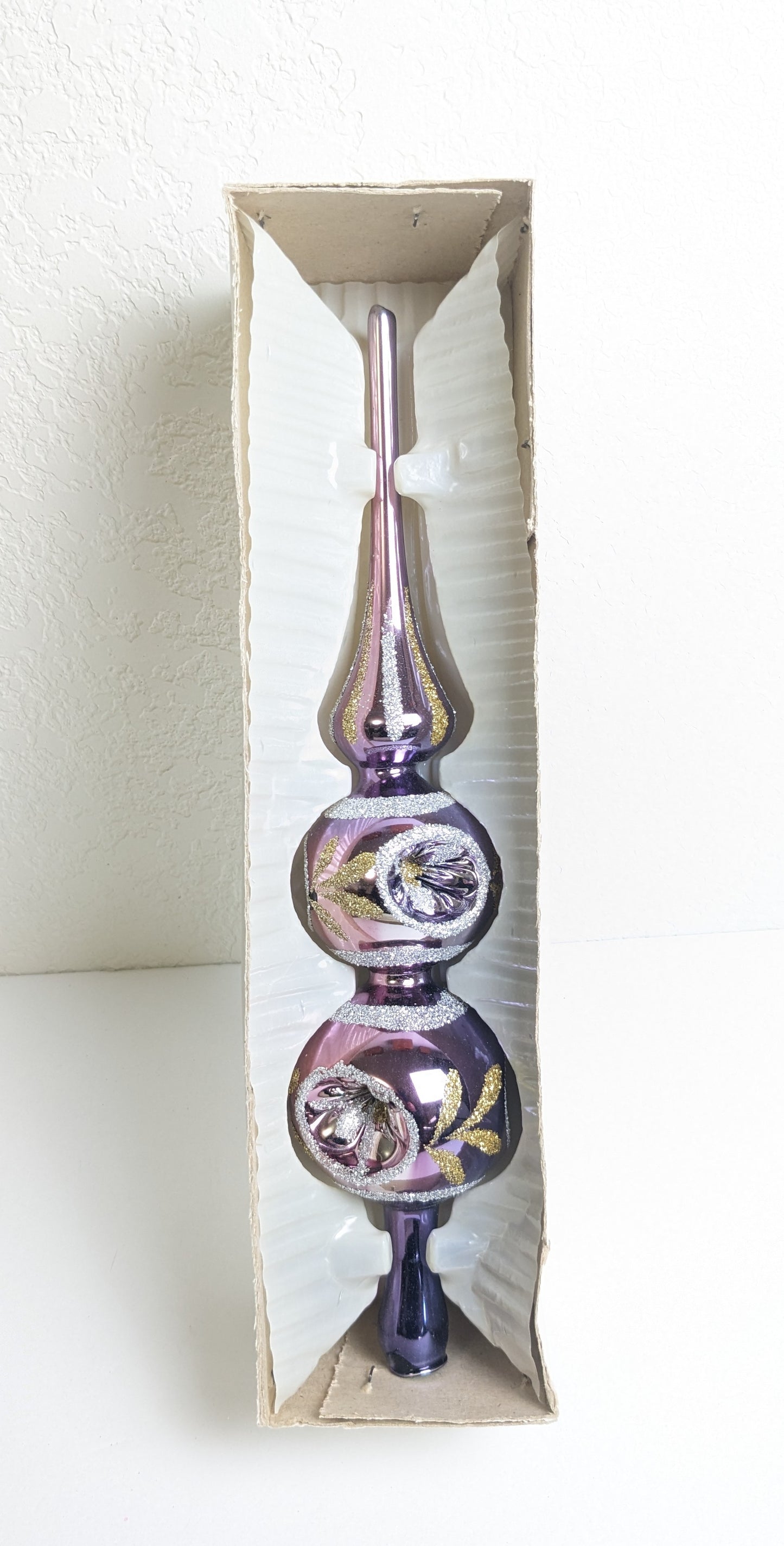 Purple Double Reflector Finial Christmas Classics Tree Topper