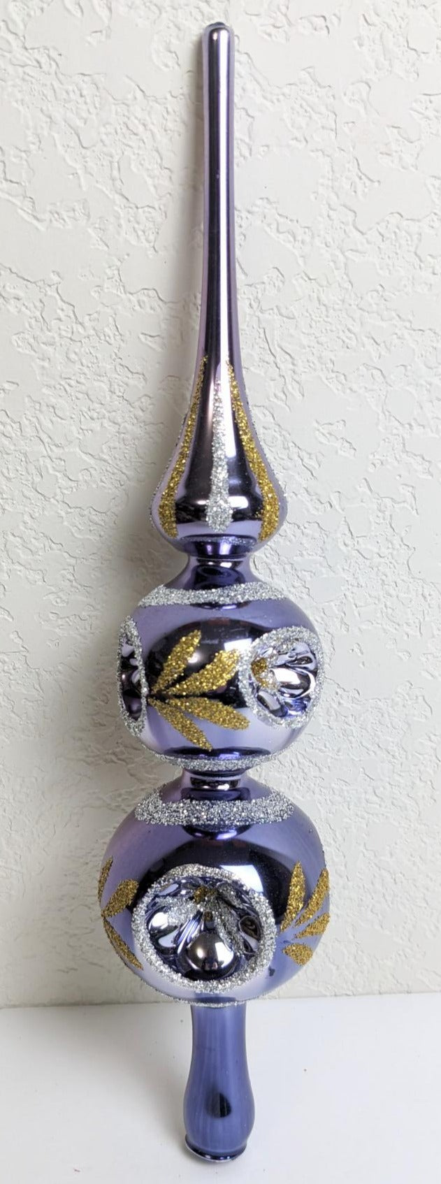 Purple Double Reflector Finial Christmas Classics Tree Topper
