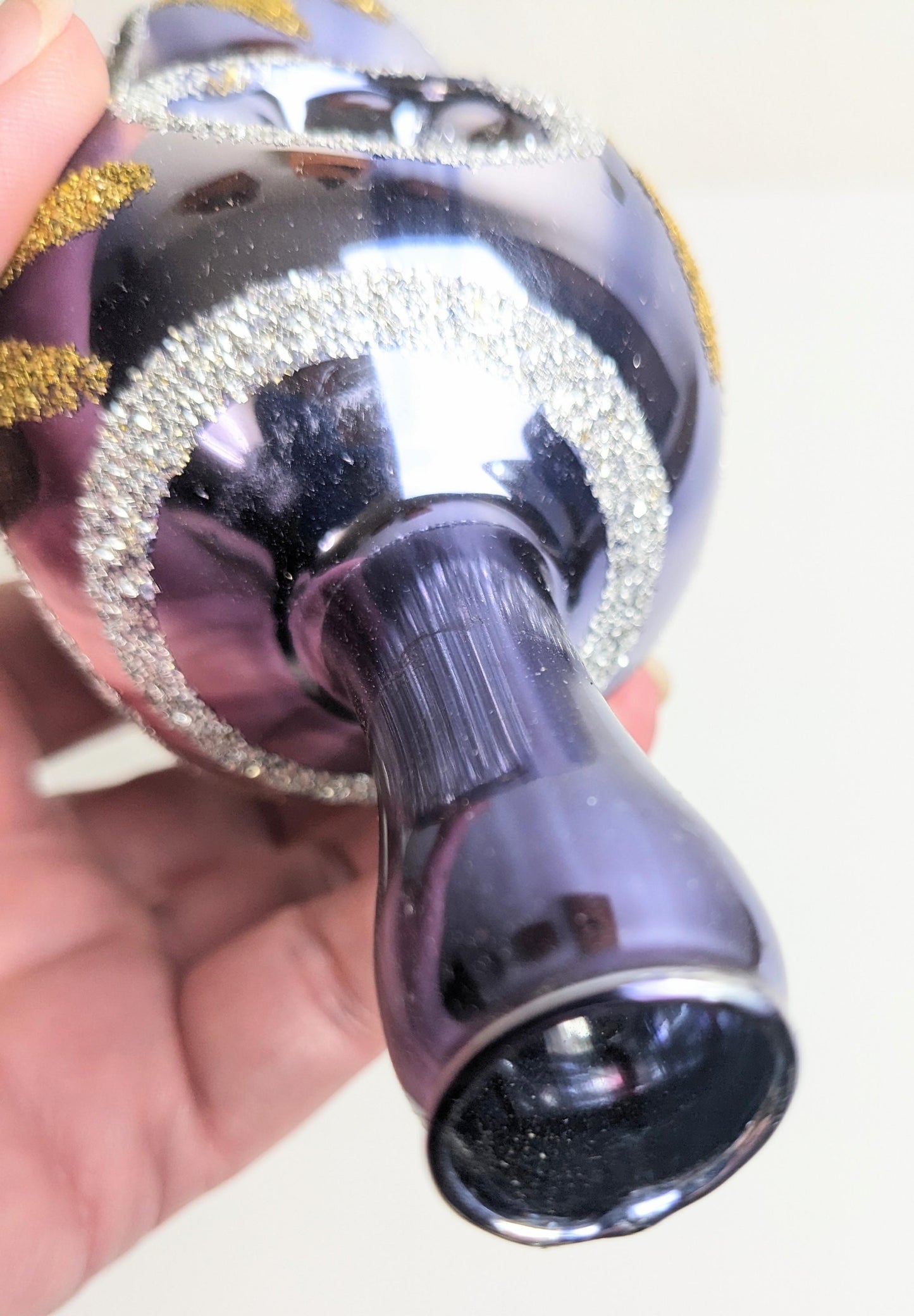 Purple Double Reflector Finial Christmas Classics Tree Topper