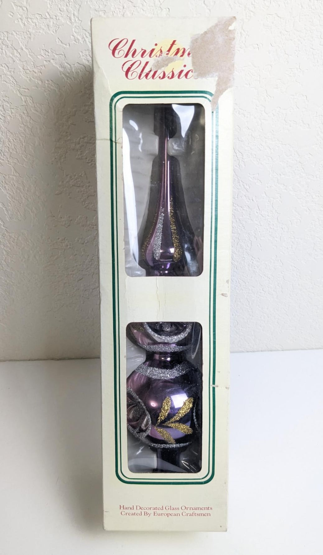 Purple Double Reflector Finial Christmas Classics Tree Topper