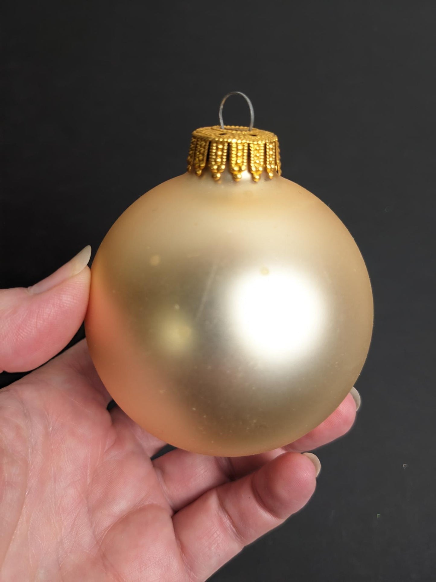 Krebs Gold Chiffon Vintage Christmas Ornaments