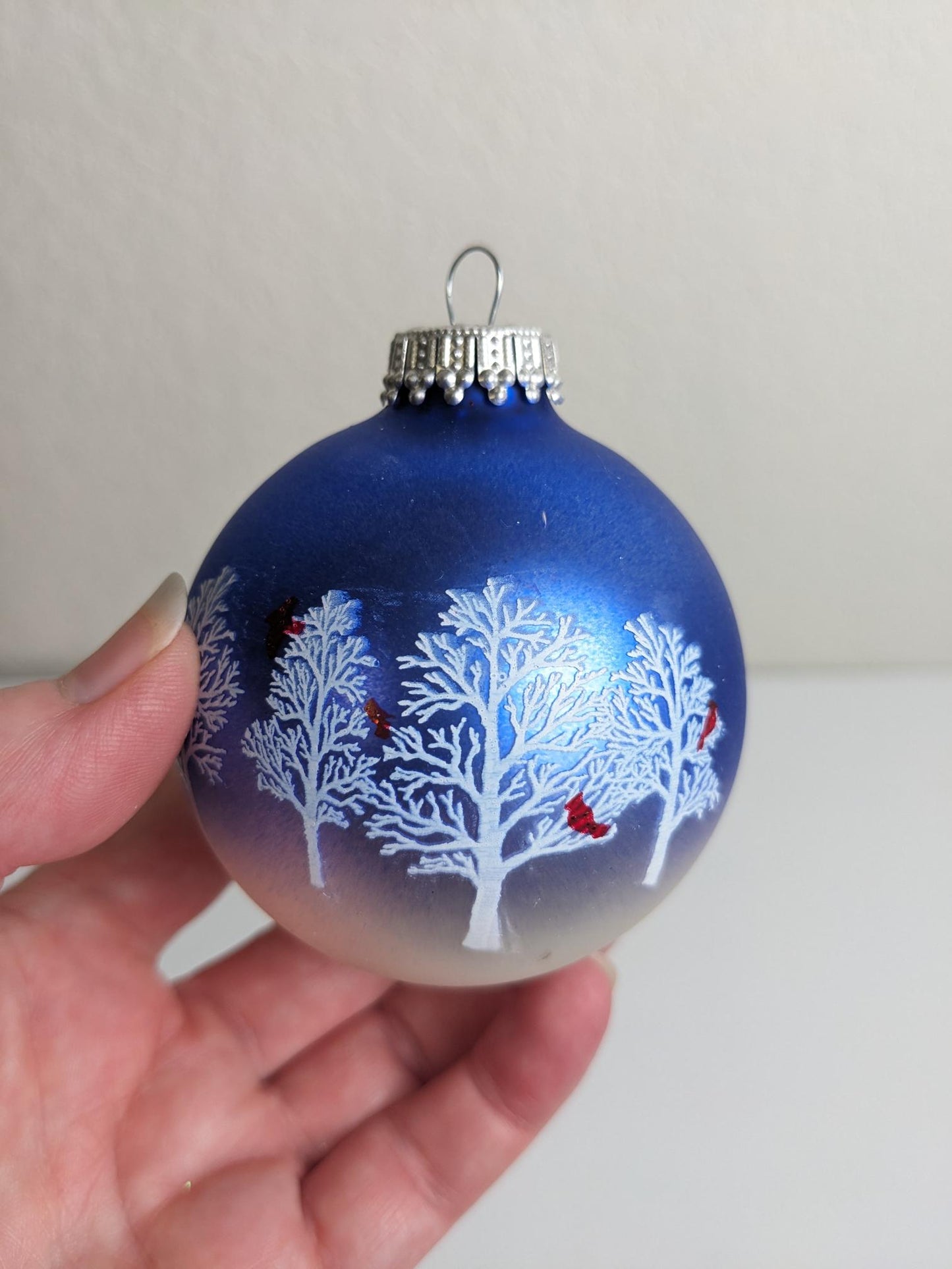 Krebs Blue Vintage Christmas Ornaments