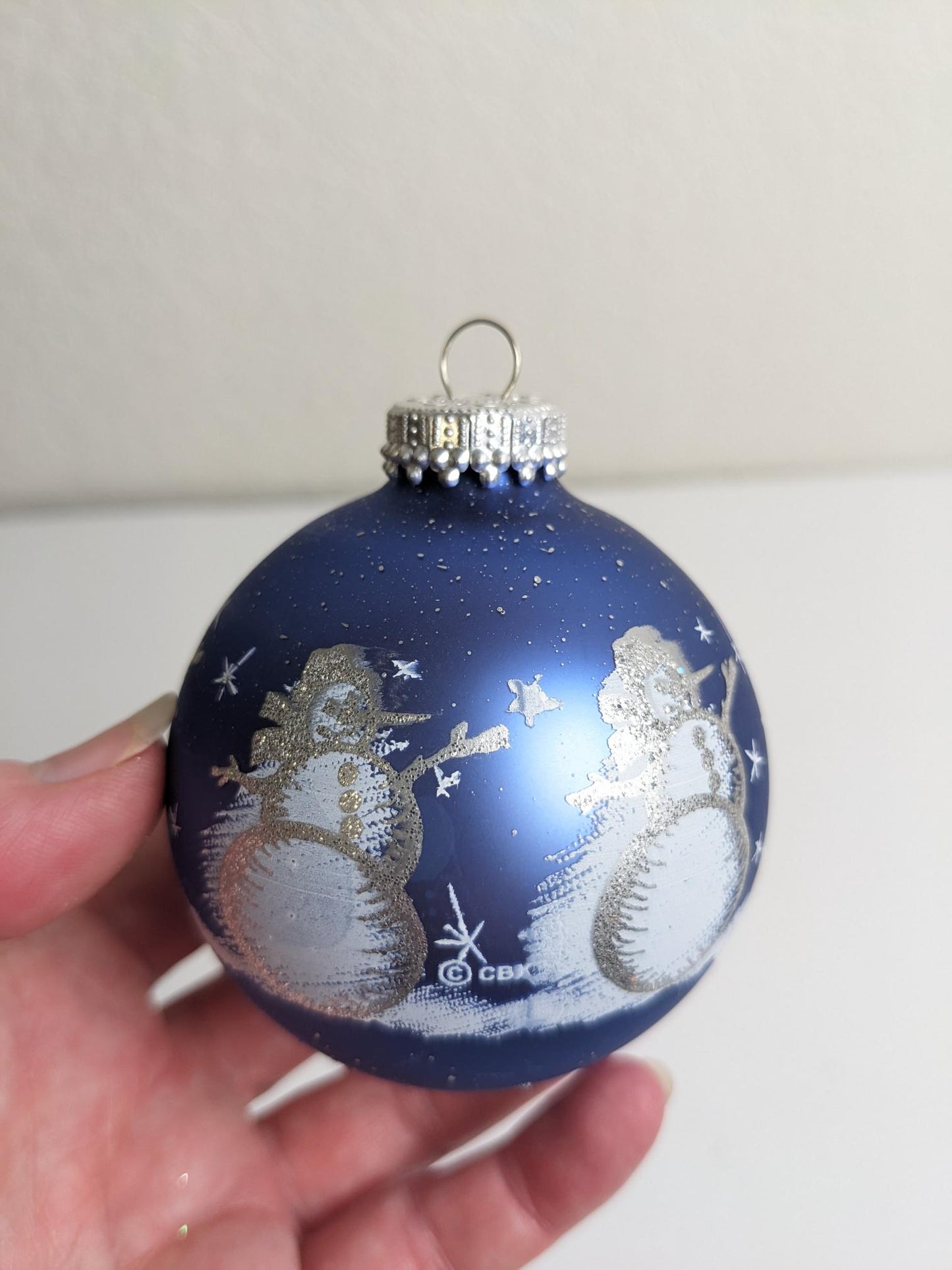 Krebs Blue Vintage Christmas Ornaments