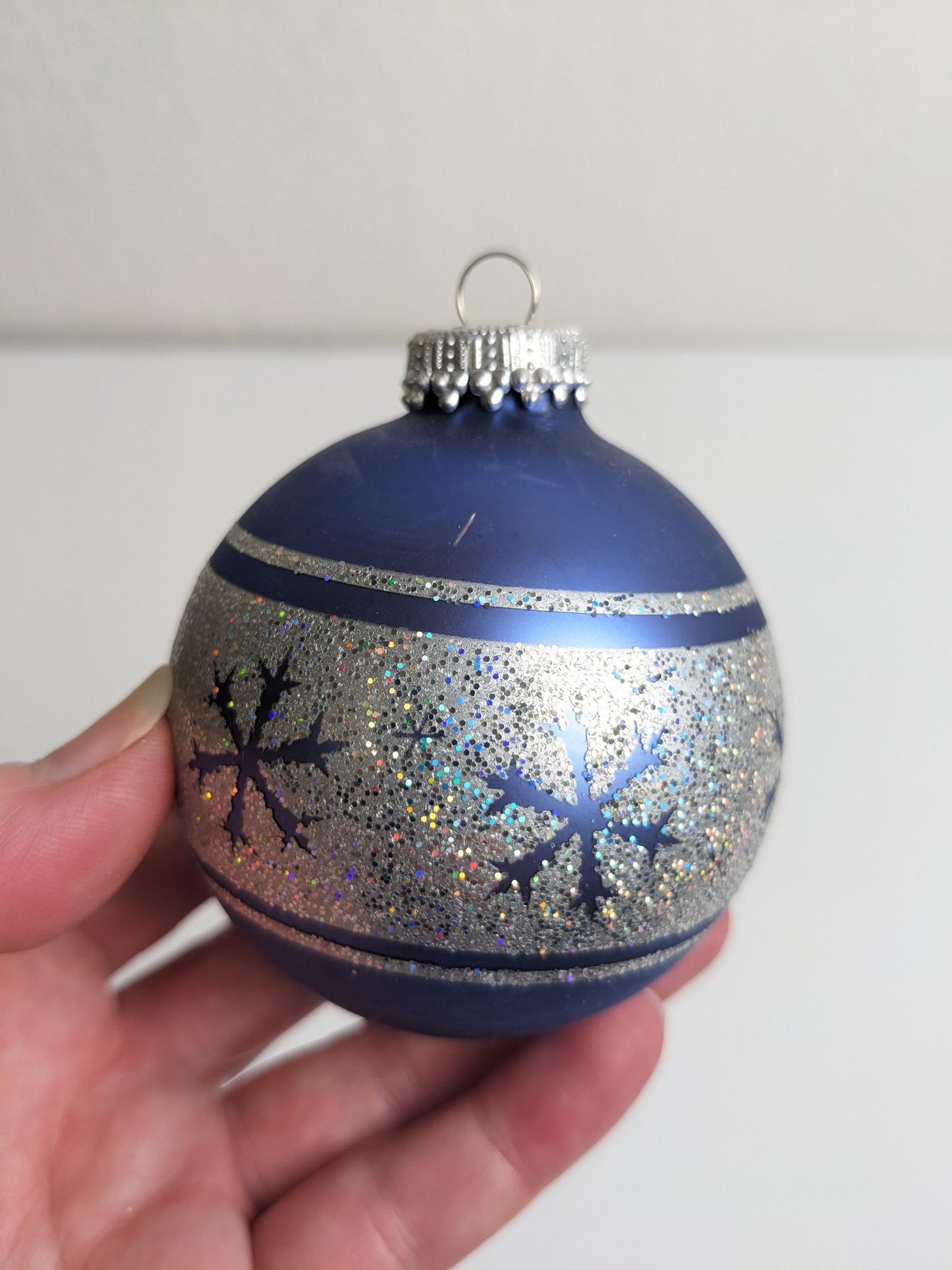 Krebs Blue Vintage Christmas Ornaments