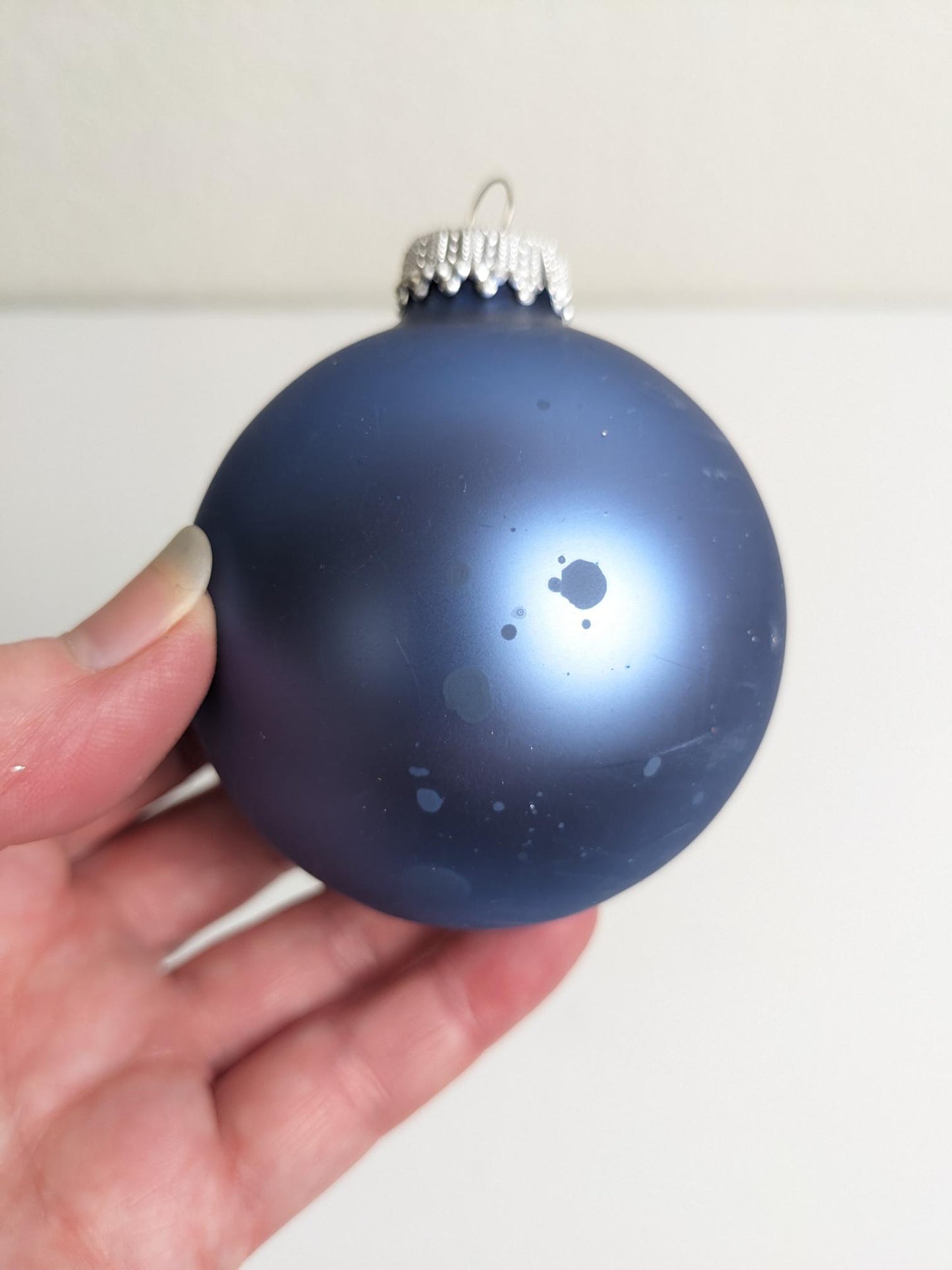 Krebs Blue Vintage Christmas Ornaments