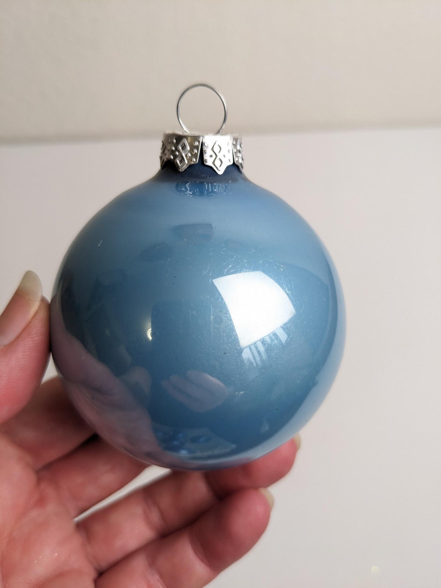 Krebs Blue Vintage Christmas Ornaments