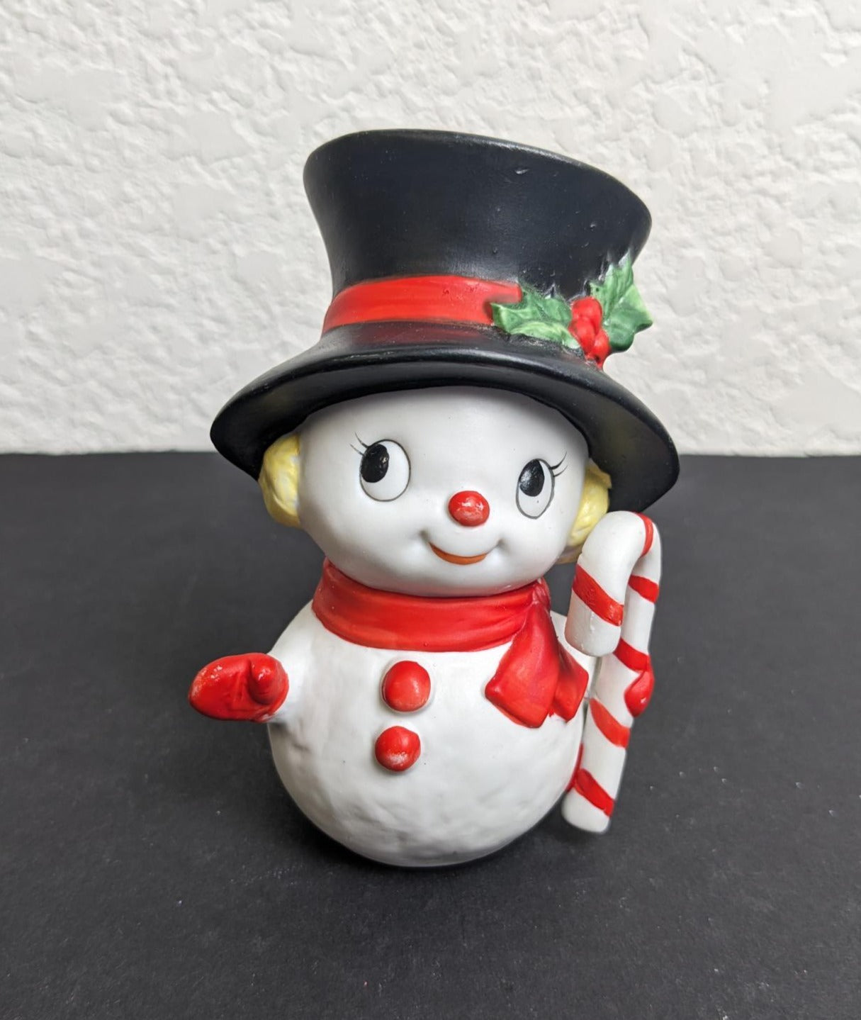 Vintage Homco Snowman Christmas Figurine