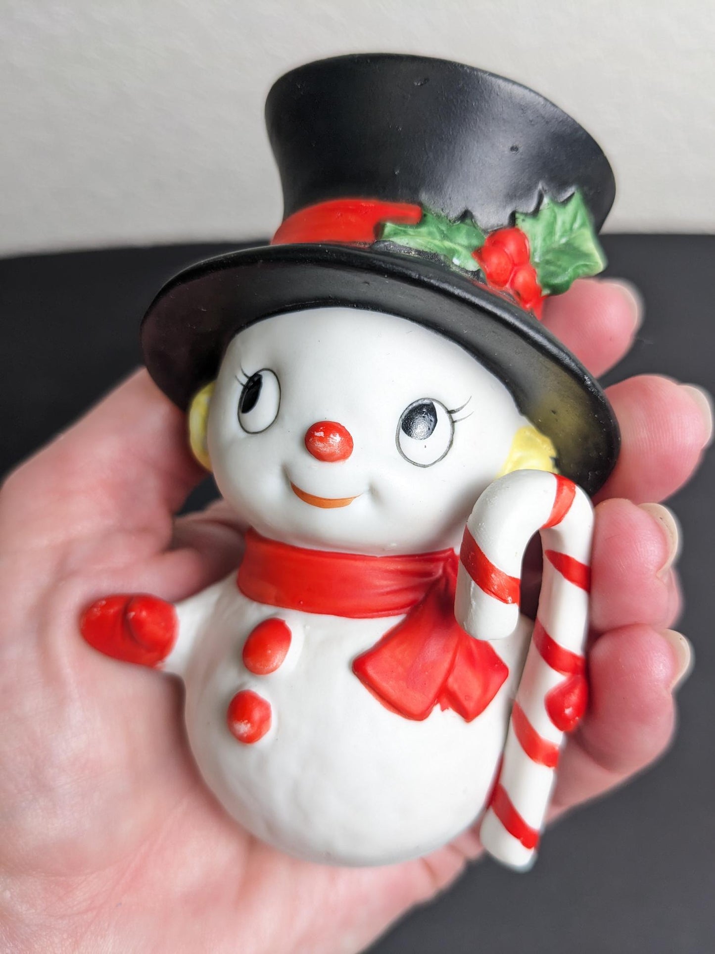 Vintage Homco Snowman Christmas Figurine