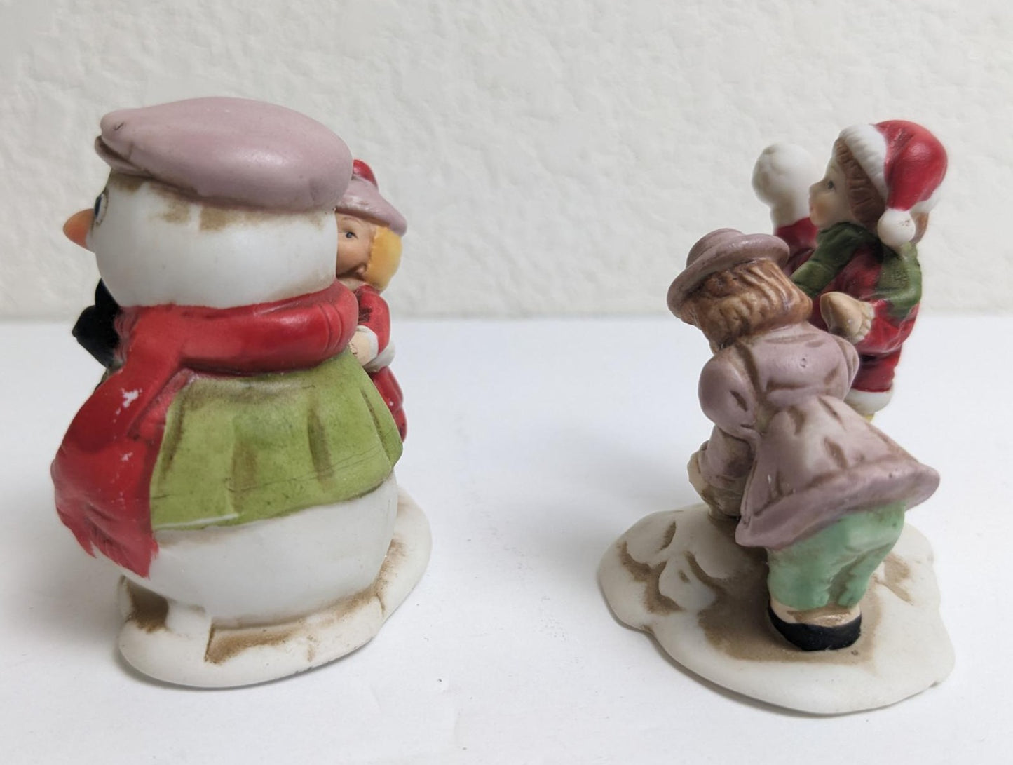 Vintage Mervyns Village Square Kids At Play Christmas Village Figurines