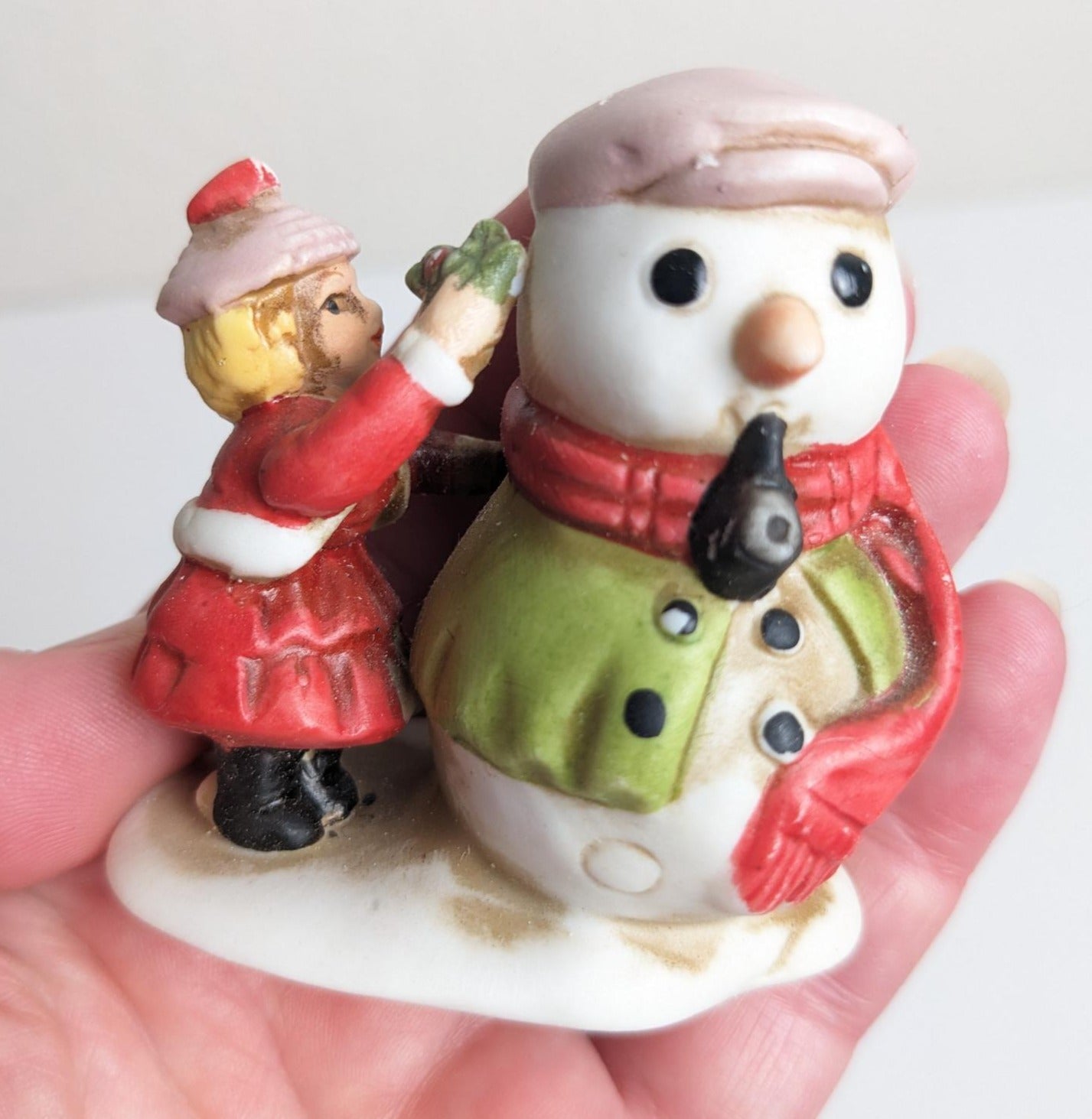 Vintage Mervyns Village Square Kids At Play Christmas Village Figurines