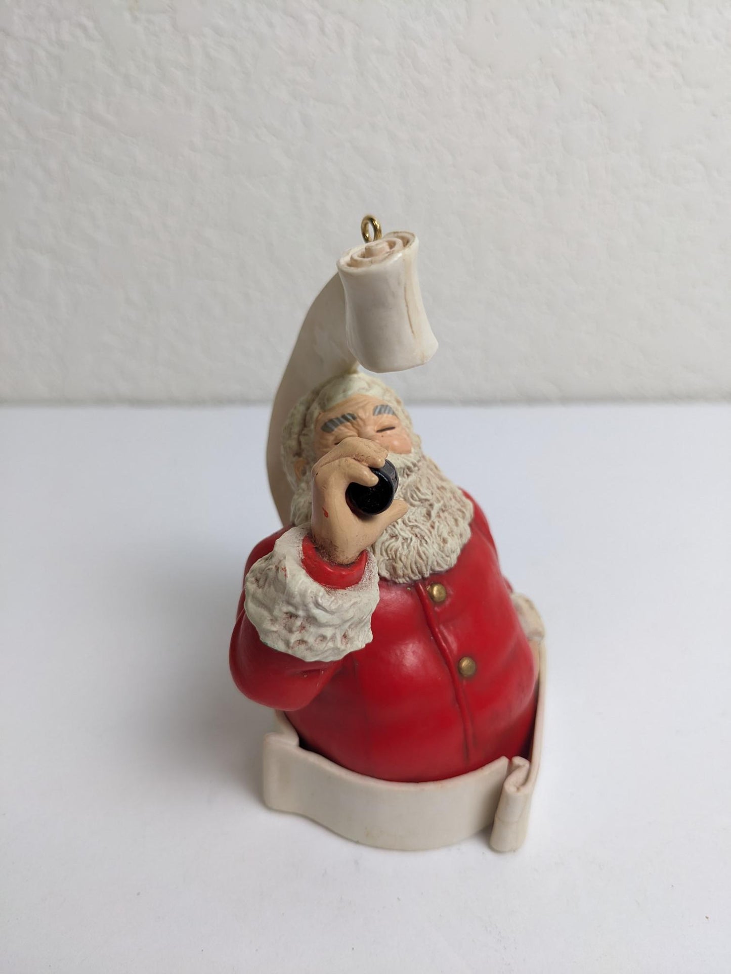 Santa Claus 'Merry Christmas Happy New Year' Coca Cola Christmas Ornament