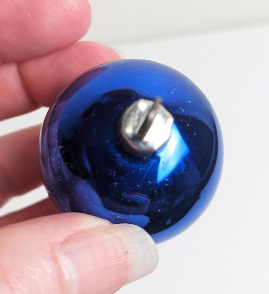 Small Blue Christmas Ornament Set