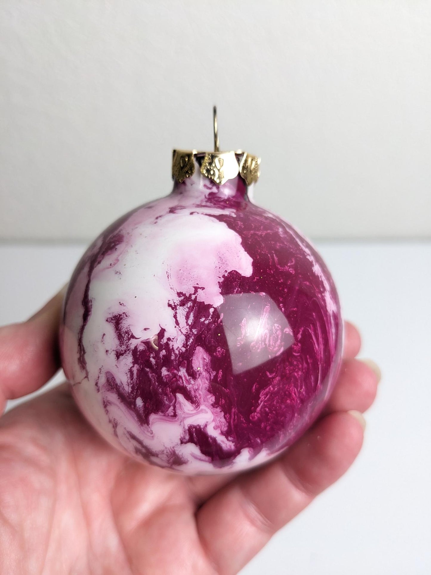 Marble Christmas Ornament Set
