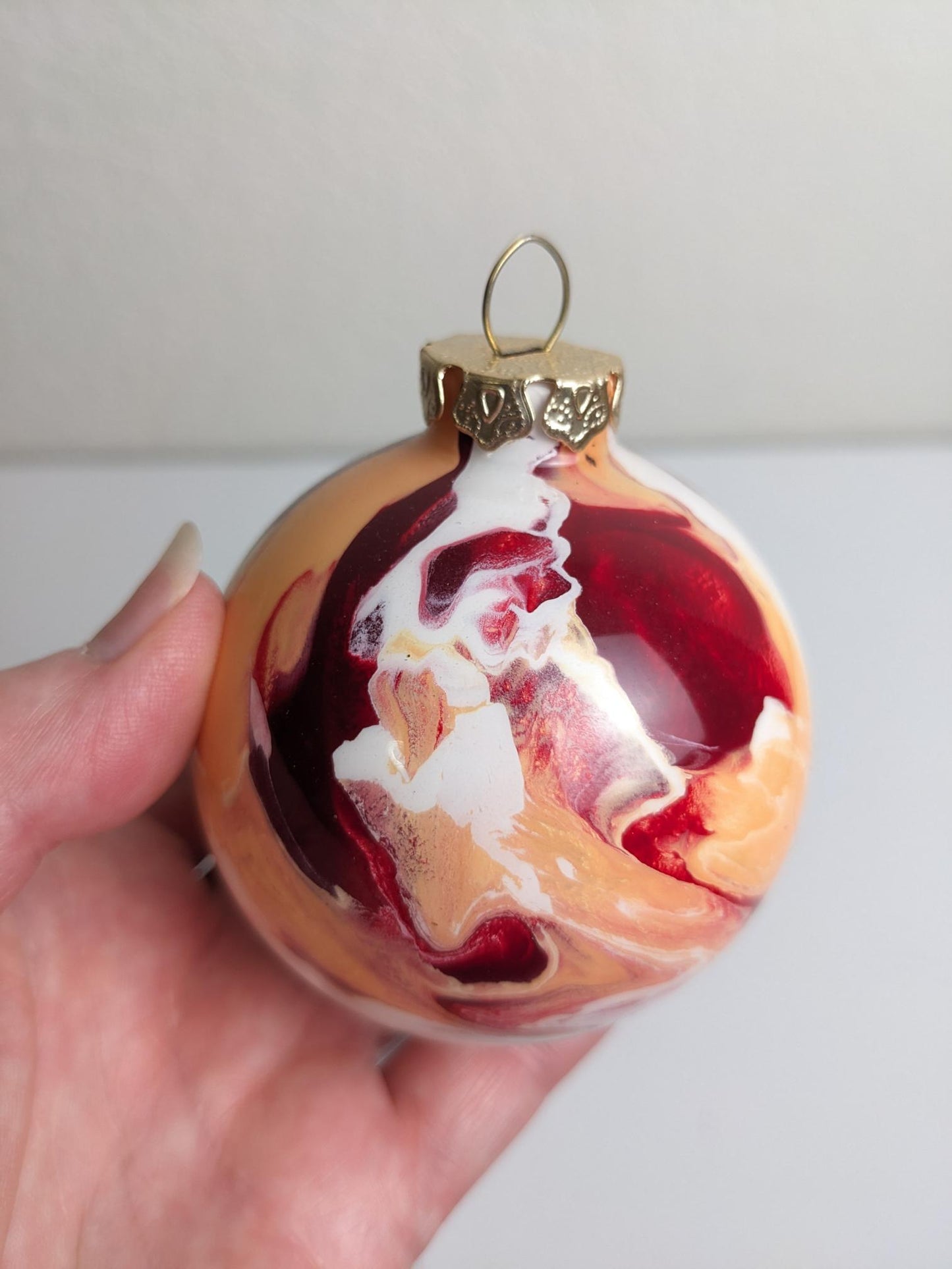 Marble Christmas Ornament Set