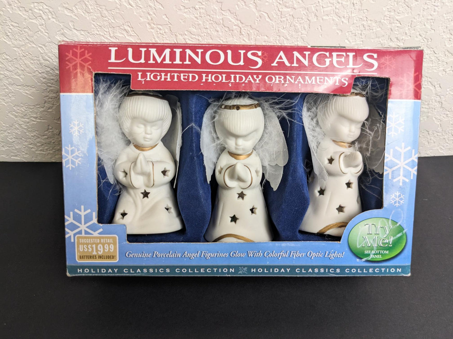 Luminous Angels Christmas Ornament Set