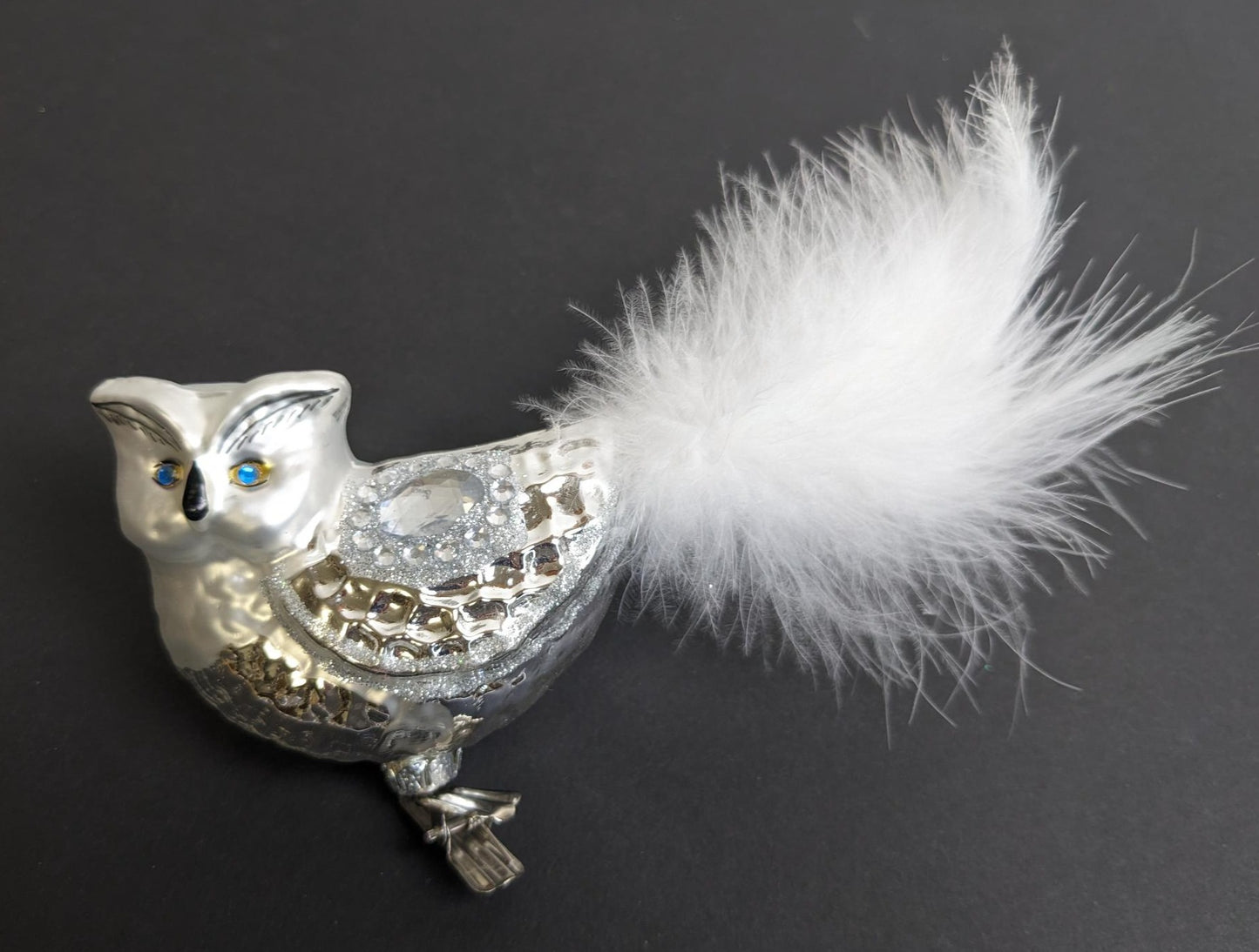 Owl Clip On Christopher Radko Christmas Ornament