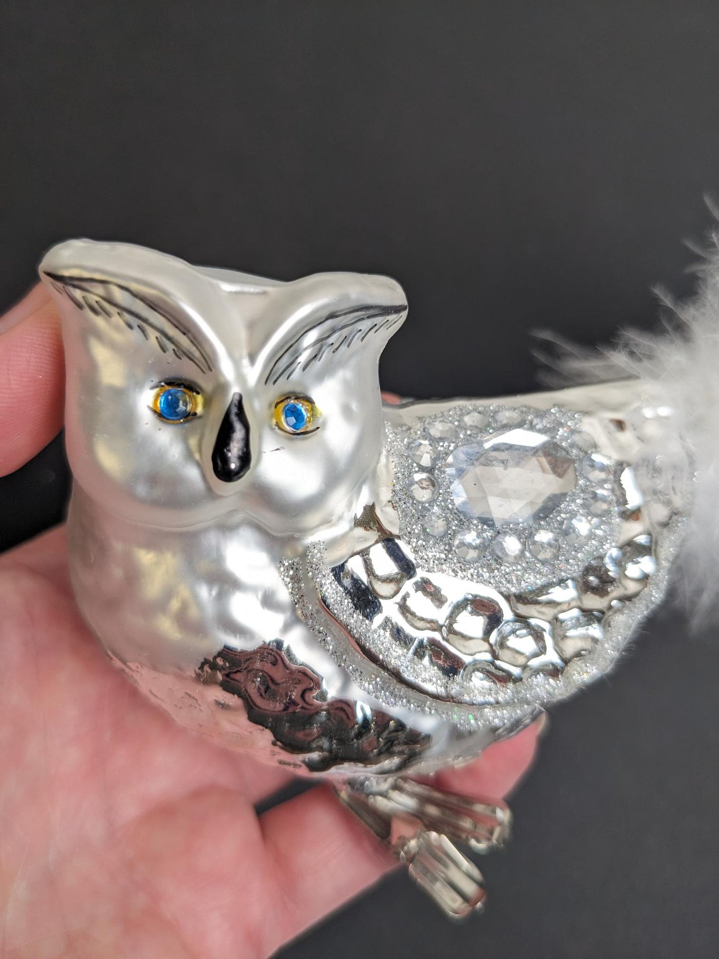 Owl Clip On Christopher Radko Christmas Ornament