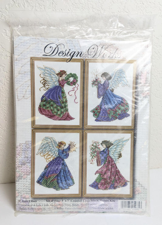 Christmas Angel Cross Stitch Picture Kits by Design Works