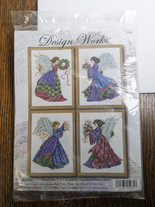 Christmas Angel Cross Stitch Picture Kits by Design Works