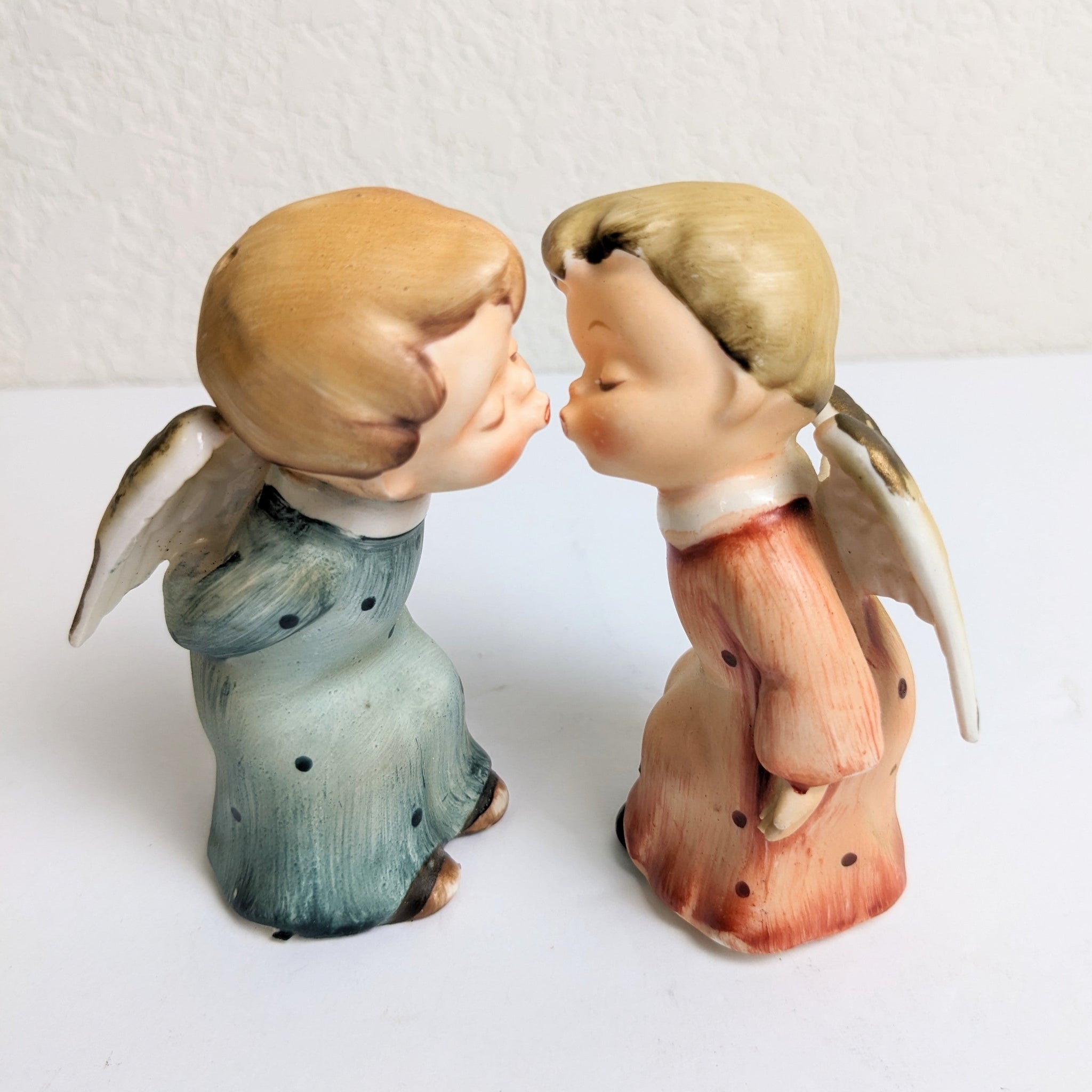 Kissing Angels Alpine Children Salt and Pepper Shaker Set