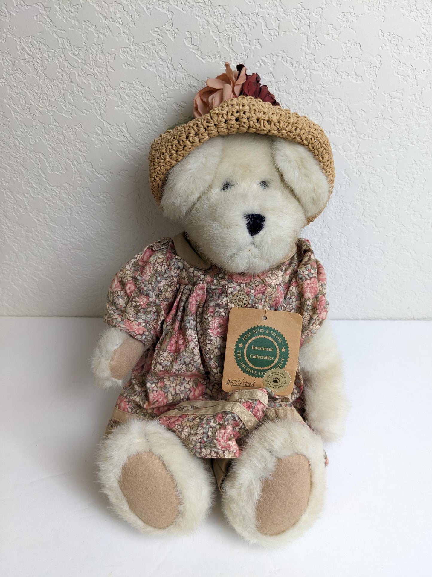 Boyds Bear - Vintage Teddy Stuffed Animal - 20th Anniversary - The Archive Collection