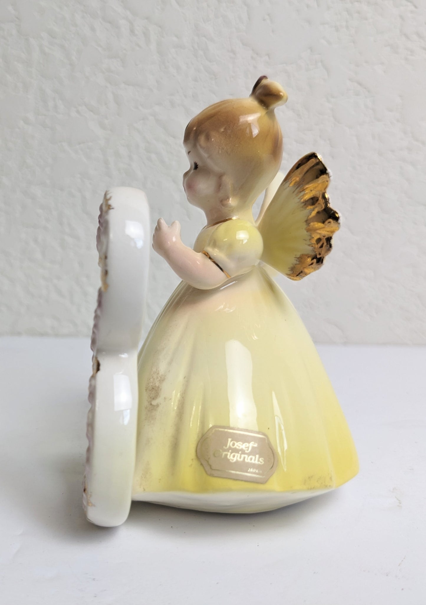 Vintage Josef Originals Third Birthday Angel Girl Figurine