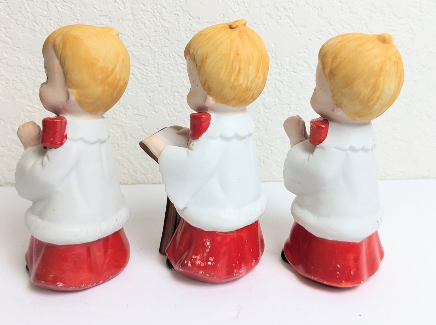 Vintage Homco Choir Boys Christmas Figurines