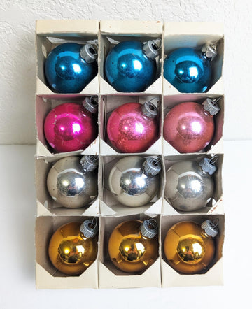 Shiny Brite Small Vintage Christmas Ornaments