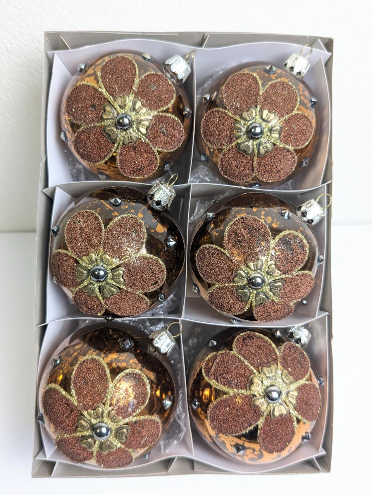 Santa's Best Microbead Christmas Ornament Set