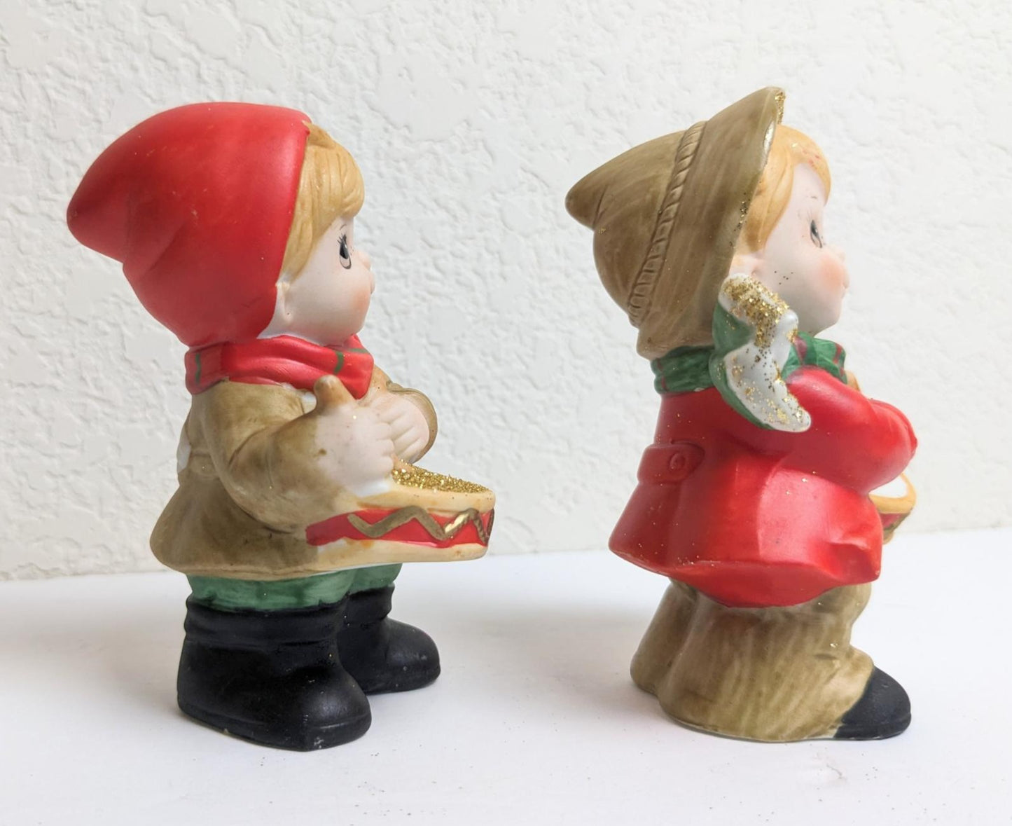 Vintage Homco Drummer Boys Christmas Figurines